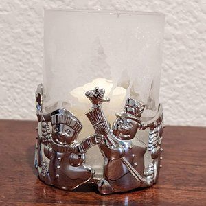 Gorham Silver-Plated Snowman Votive candle holder